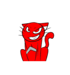赤色猫（個別スタンプ：1）