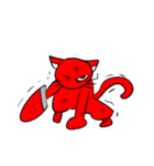 赤色猫（個別スタンプ：13）