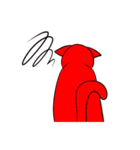 赤色猫（個別スタンプ：22）