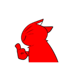 赤色猫（個別スタンプ：26）