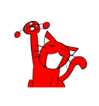 赤色猫（個別スタンプ：33）