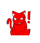 赤色猫（個別スタンプ：36）