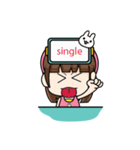 Because I'm single (EN)（個別スタンプ：7）