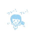 水色のらくがき（個別スタンプ：10）