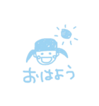 水色のらくがき（個別スタンプ：25）