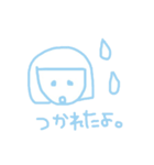 水色のらくがき（個別スタンプ：30）