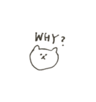 しろくまねこ（個別スタンプ：21）