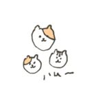しろくまねこ（個別スタンプ：40）