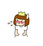 赤めがねのお姫様（個別スタンプ：8）