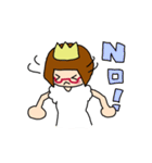 赤めがねのお姫様（個別スタンプ：23）