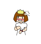赤めがねのお姫様（個別スタンプ：30）