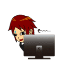 ＠work ～証券会社の女たち編～（個別スタンプ：21）