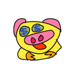 超かわいいブタ面白い、お笑いとイルカ！（個別スタンプ：14）