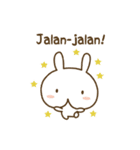 Lucu kelinci (cute rabbit)（個別スタンプ：10）
