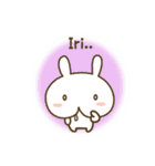 Lucu kelinci (cute rabbit)（個別スタンプ：27）