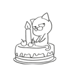 Pui Deadpan Cat（個別スタンプ：2）