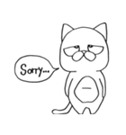 Pui Deadpan Cat（個別スタンプ：7）