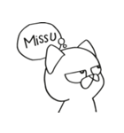 Pui Deadpan Cat（個別スタンプ：9）