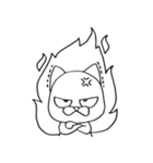 Pui Deadpan Cat（個別スタンプ：34）
