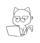 Pui Deadpan Cat（個別スタンプ：36）