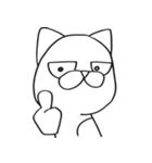 Pui Deadpan Cat（個別スタンプ：37）