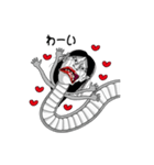 LOVE LOVE 蛇女さん（個別スタンプ：25）
