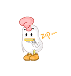 ChiKin - Cute and funny white chicken（個別スタンプ：3）