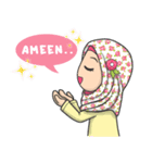 Flower Hijab : Daily Talk (EN)（個別スタンプ：4）