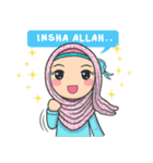 Flower Hijab : Daily Talk (EN)（個別スタンプ：6）
