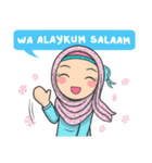 Flower Hijab : Daily Talk (EN)（個別スタンプ：8）