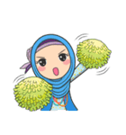 Flower Hijab : Daily Talk (EN)（個別スタンプ：14）