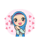 Flower Hijab : Daily Talk (EN)（個別スタンプ：15）