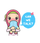 Flower Hijab : Daily Talk (EN)（個別スタンプ：17）