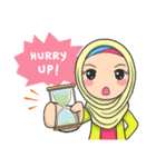 Flower Hijab : Daily Talk (EN)（個別スタンプ：30）