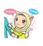Flower Hijab : Daily Talk (EN)（個別スタンプ：32）