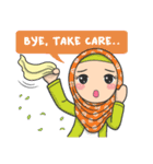 Flower Hijab : Daily Talk (EN)（個別スタンプ：40）