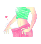 Fit Girl（個別スタンプ：34）