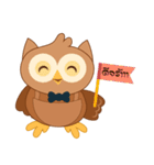 Happy Owl Family 2（個別スタンプ：11）