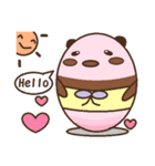 ラブリーパンダの一日（個別スタンプ：1）