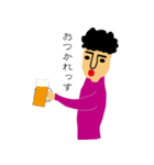 もじゃおじさん 追加（個別スタンプ：10）