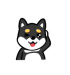 I Love Black Shiba（個別スタンプ：34）