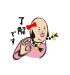 もみあげさんの妹『もみみちゃん』（個別スタンプ：6）