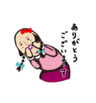 もみあげさんの妹『もみみちゃん』（個別スタンプ：10）