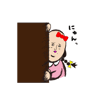 もみあげさんの妹『もみみちゃん』（個別スタンプ：38）