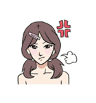 AsB - Comic Girls / Hair Clip Expression（個別スタンプ：25）