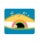 とっさの一言_40個の猫目玉でジェスチャー3（個別スタンプ：26）