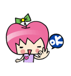 Apple girl gaga 2（個別スタンプ：7）