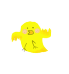 黄色い鳥のヒヨコ（個別スタンプ：3）