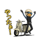 ライダーがスクーターでいく（個別スタンプ：33）