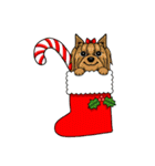 テリア犬たちの楽しいクリスマスパーティ！（個別スタンプ：8）